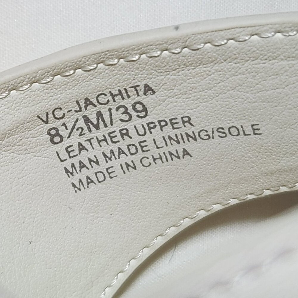 Vince Camuto heeled sandals sz 8.5 M white NWOB - Picture 6 of 6